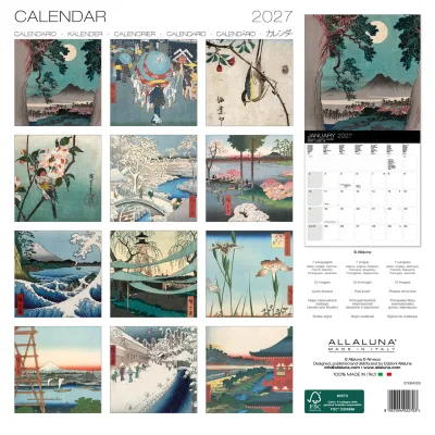 Hiroshige 2027 12x12 Allaluna Calendar
