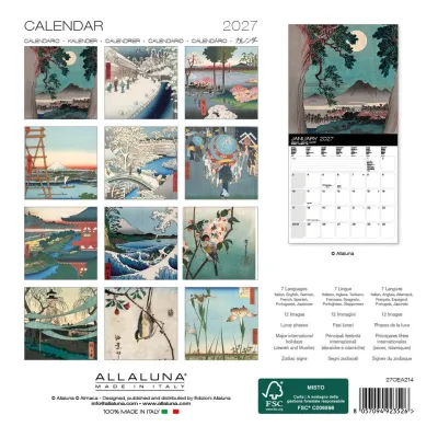 Hiroshige 2027 7x7 Allaluna Calendar