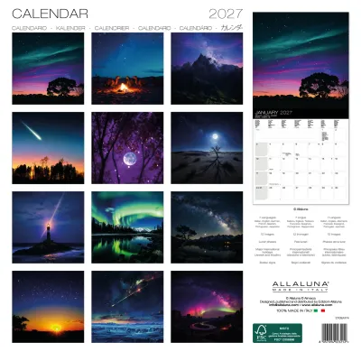 Night Sky 2027 12x12 Allaluna Calendar