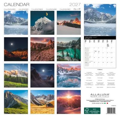 Mountains 2027 12x12 Allaluna Calendar