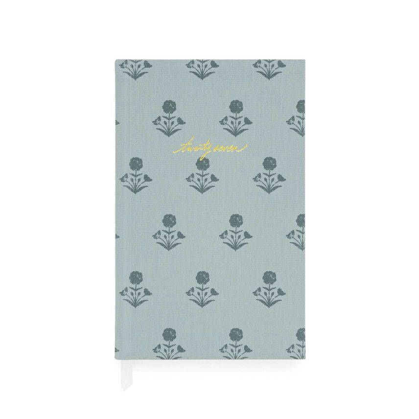 2027 Blue Floral Small Bound Agenda