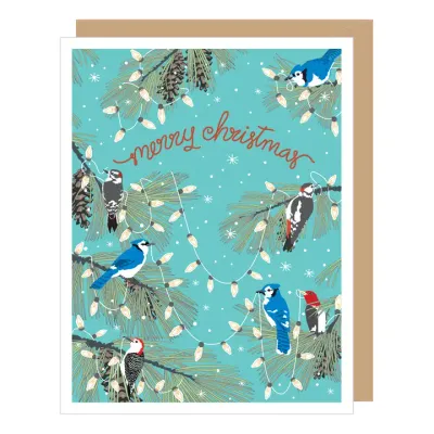 Woodpecker &amp; Blue Jay Christmas Cards (box of 8)