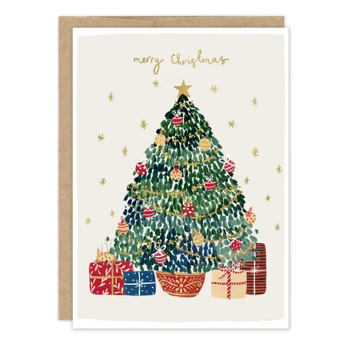 Merry Christmas Tree Holiday Cards (box of 10)