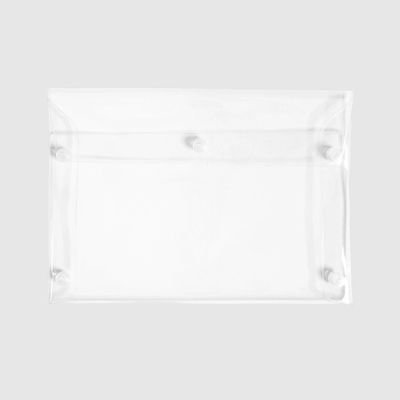 Cloth &amp; Paper Large Essentials Pouch, Clear Snaps