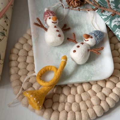 Trumpet Felt Ornament