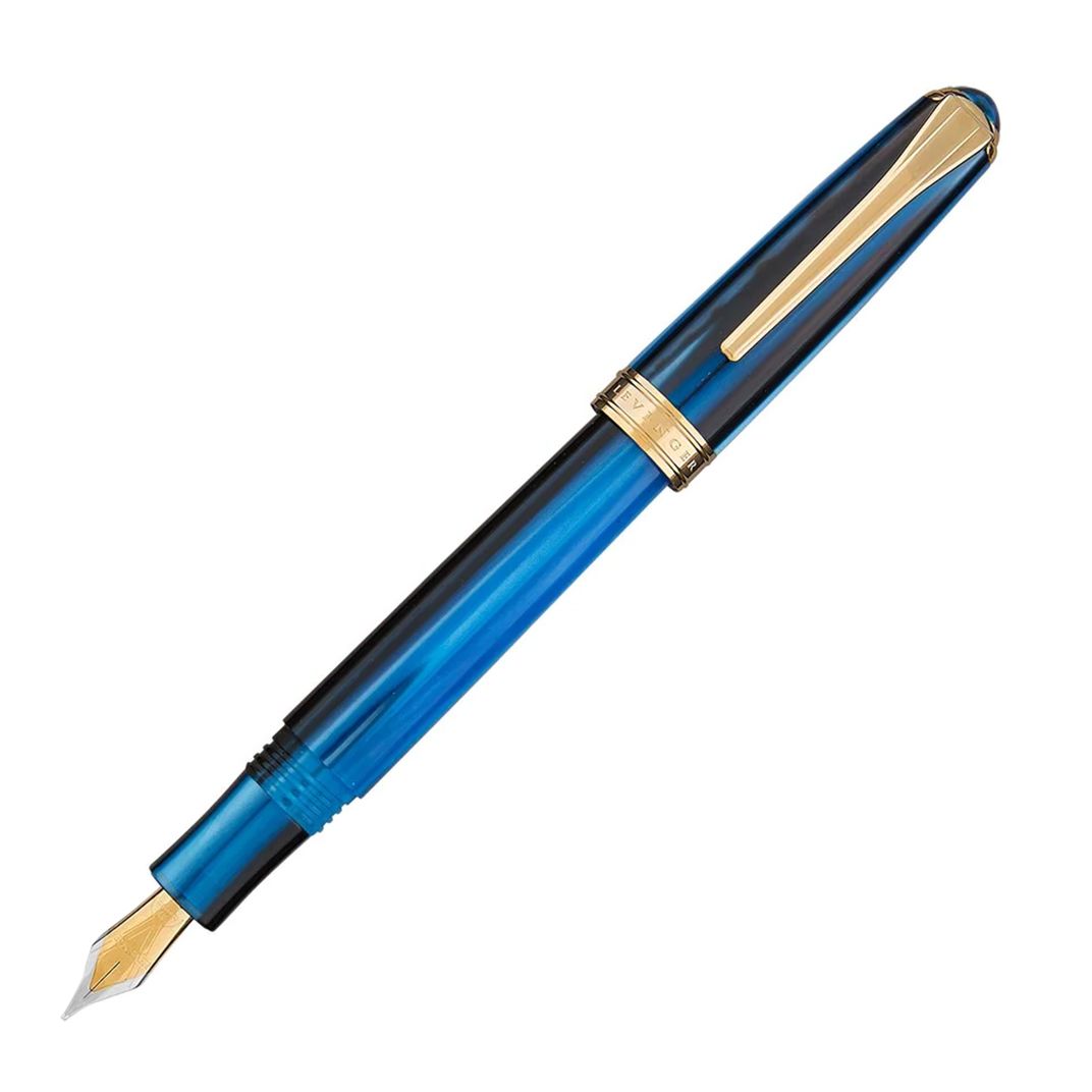 Levenger True Writer Classic Fountain Pen Midnight Strata