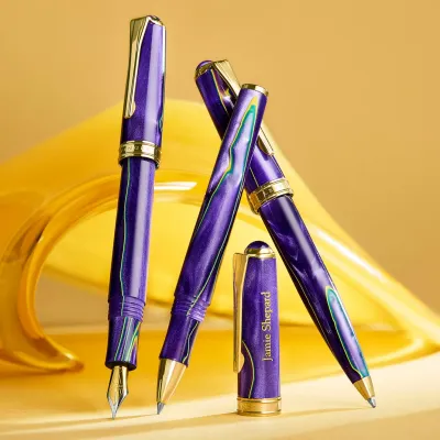 Levenger True Writer Classic Fountain Pen Twilight Storm