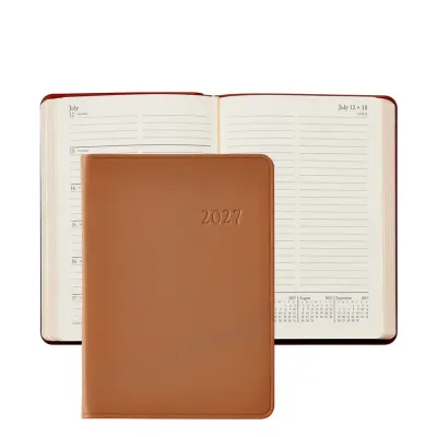 Graphic Image 2027 Leather Weekly Journal