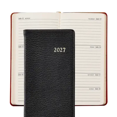 Graphic Image 2027 6" Pocket Leather Datebook