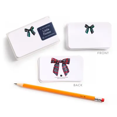 Plaid Bow Little Notes