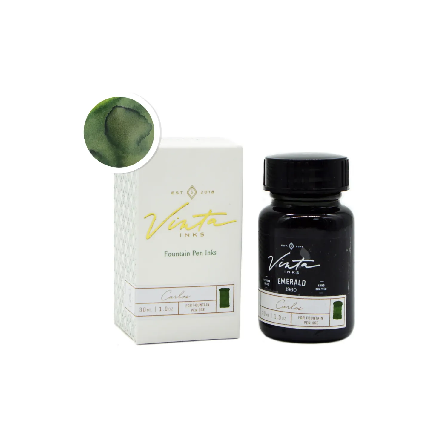 Vinta Inks - Emerald [Carlos 1960] Bottled Ink (30ml)