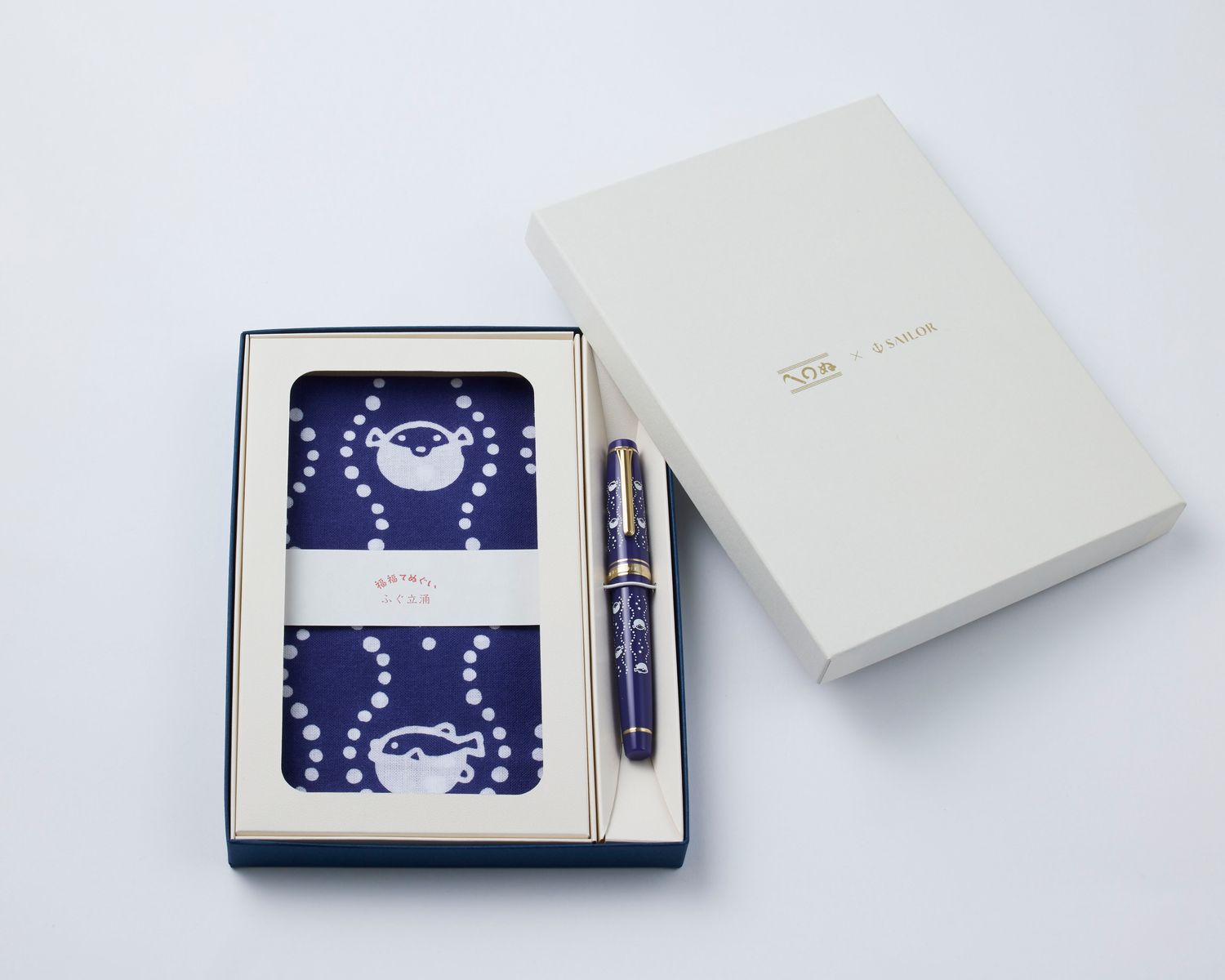 Sailor Pro Gear X KAMAWANU Fugu-Tatewaku  Fountain Pen with Tenugui - Limited Edition