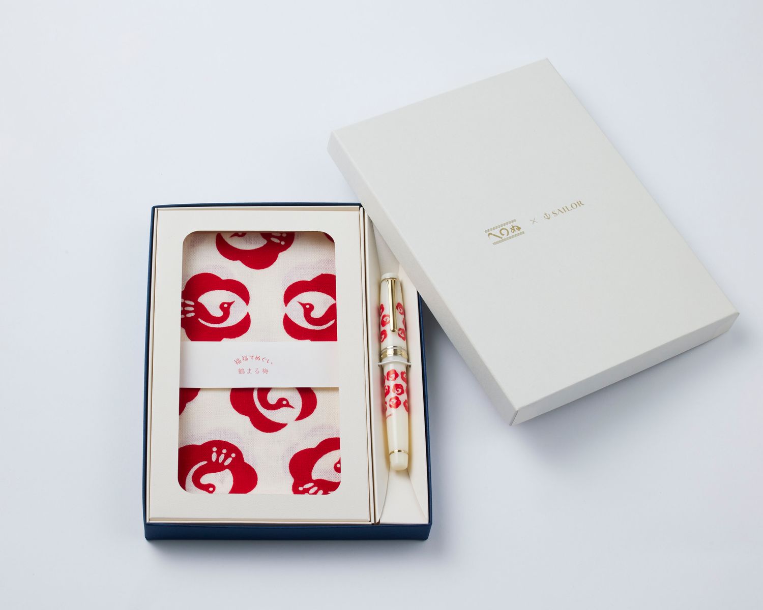 Sailor Pro Gear x KAMAWANU Tsurumaru-Ume Fountain Pen with Tenugui - Limited Edition