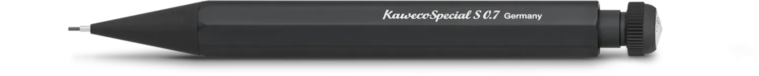 Kaweco SPECIAL S Al Mechanical Pencil Black 0.7 mm with eraser