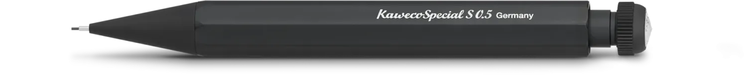 Kaweco SPECIAL S Al Mechanical Pencil Black 0.5 mm with eraser
