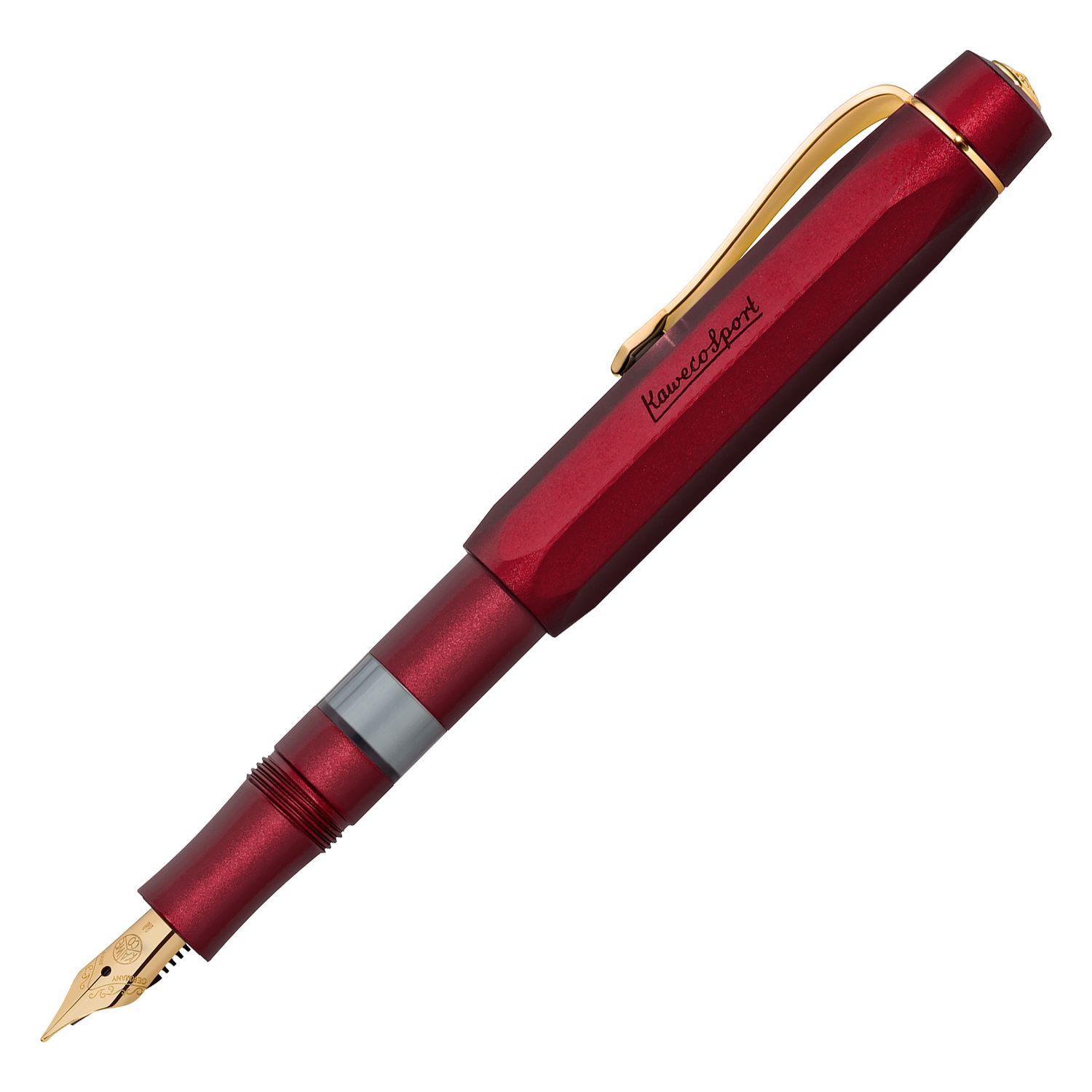 Kaweco Sport Piston AL Bordeaux/Gold Fountain Pen Starter Set