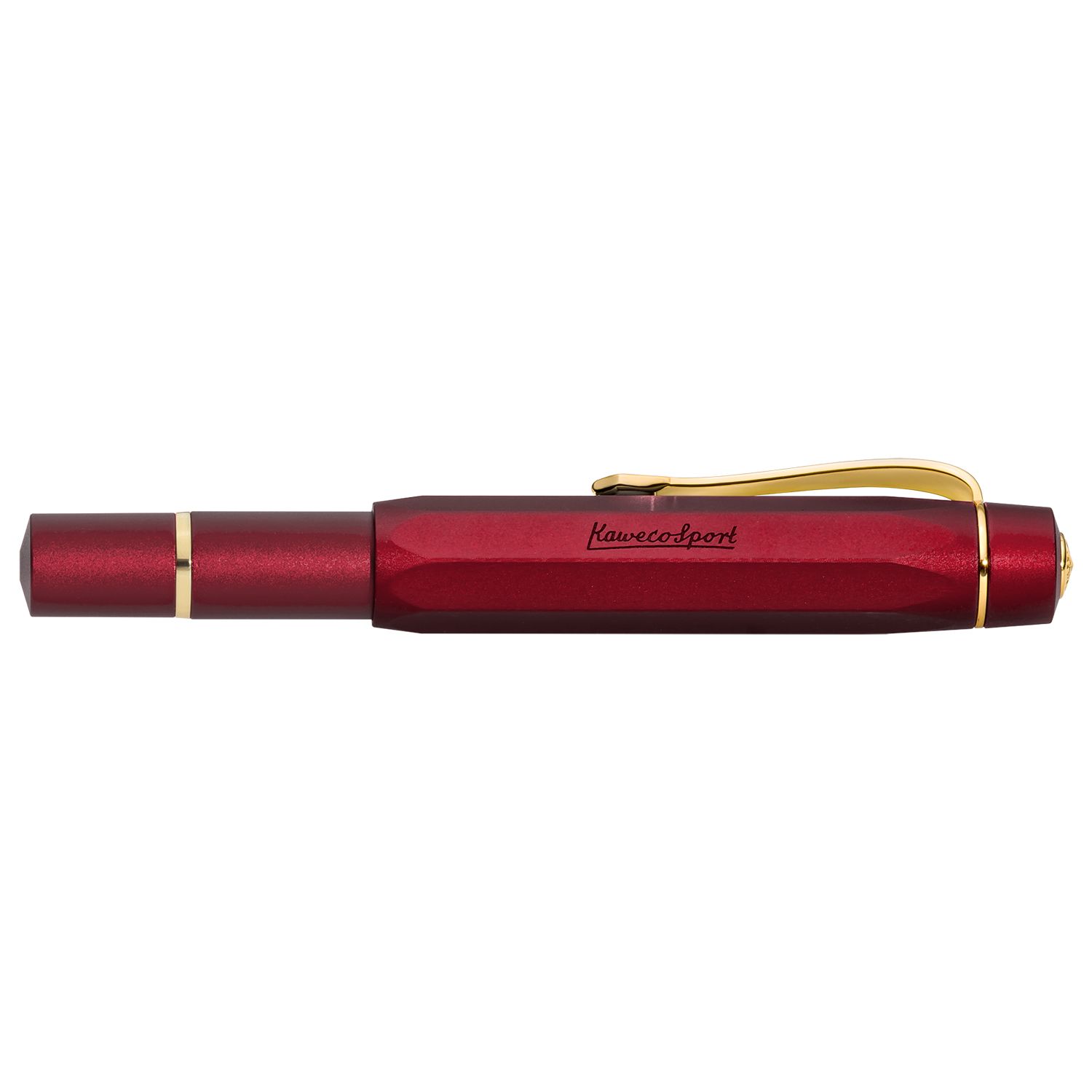 Kaweco PISTON SPORT AL Solo Bordeaux/Gold Fountain Pen