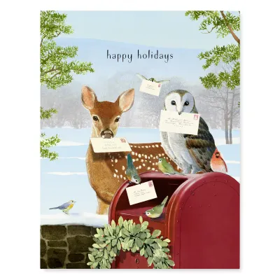 Holiday Post Mailbox Holiday Christmas Boxed Cards