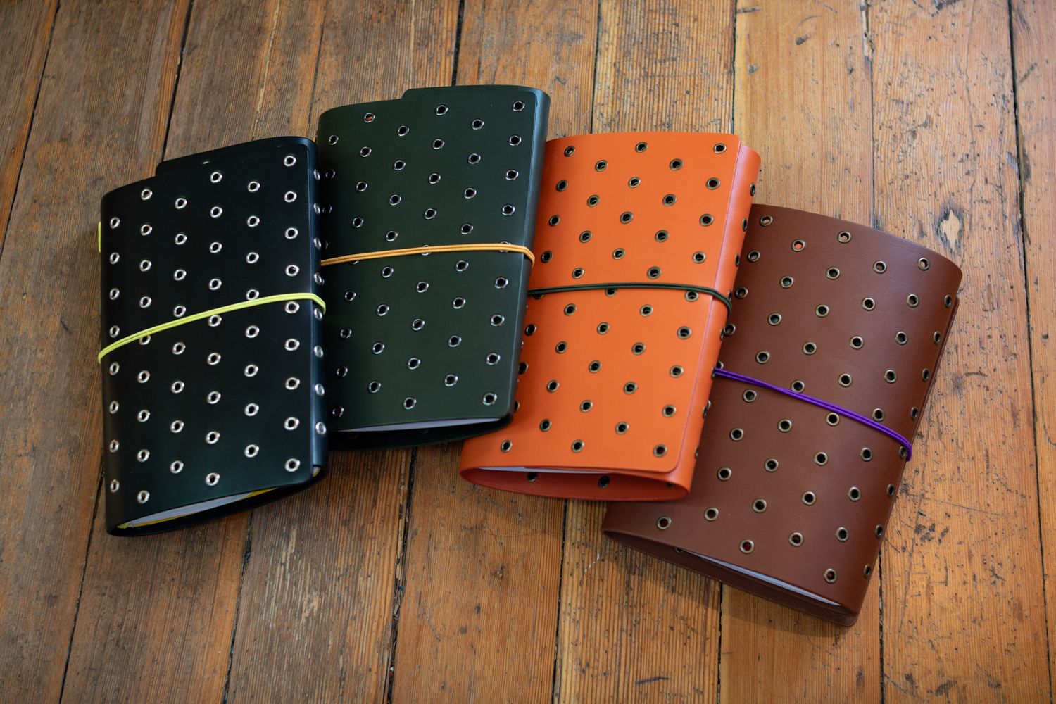 Imperfect Concepts Leather Journal B6 Niko Trifold with Grommets