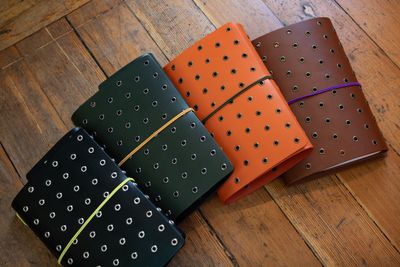 Imperfect Concepts Leather Journal B6 Niko Trifold with Grommets