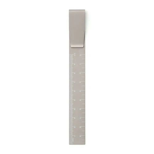 Clip Metric Ruler, Color: Grey