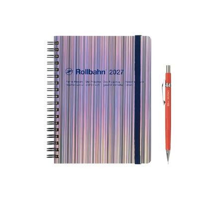 Rollbahn 2027 Diary Spiral Large Metallic Hologram