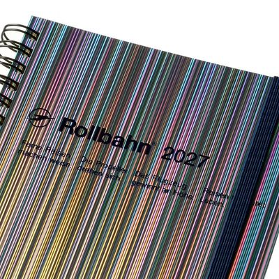 Rollbahn 2027 Diary Spiral Large Metallic Hologram