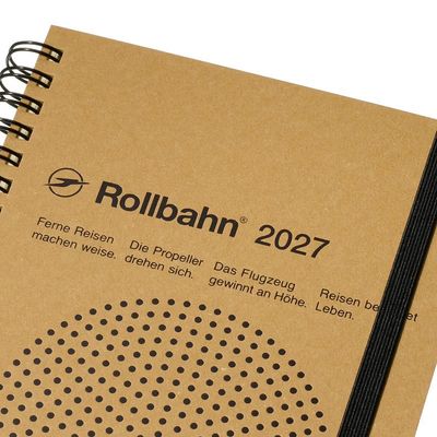Rollbahn 2027 Diary Spiral Monaural Large Beige