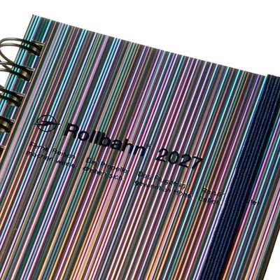 Rollbahn 2027 Diary Spiral Slim Metallic Hologram