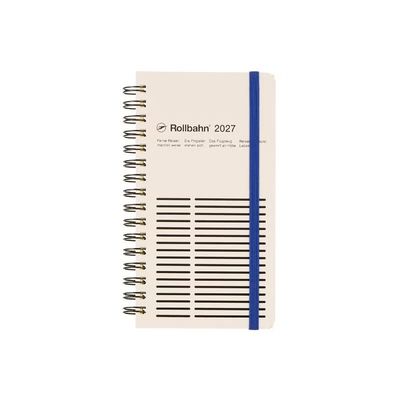 Rollbahn 2027 Diary Spiral Slim Monaural White