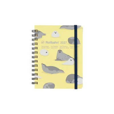 Rollbahn 2027 Diary Spiral Medium Animal Cream