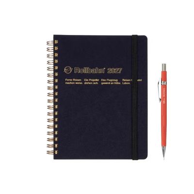 Rollbahn 2027 Diary Spiral Large Homme