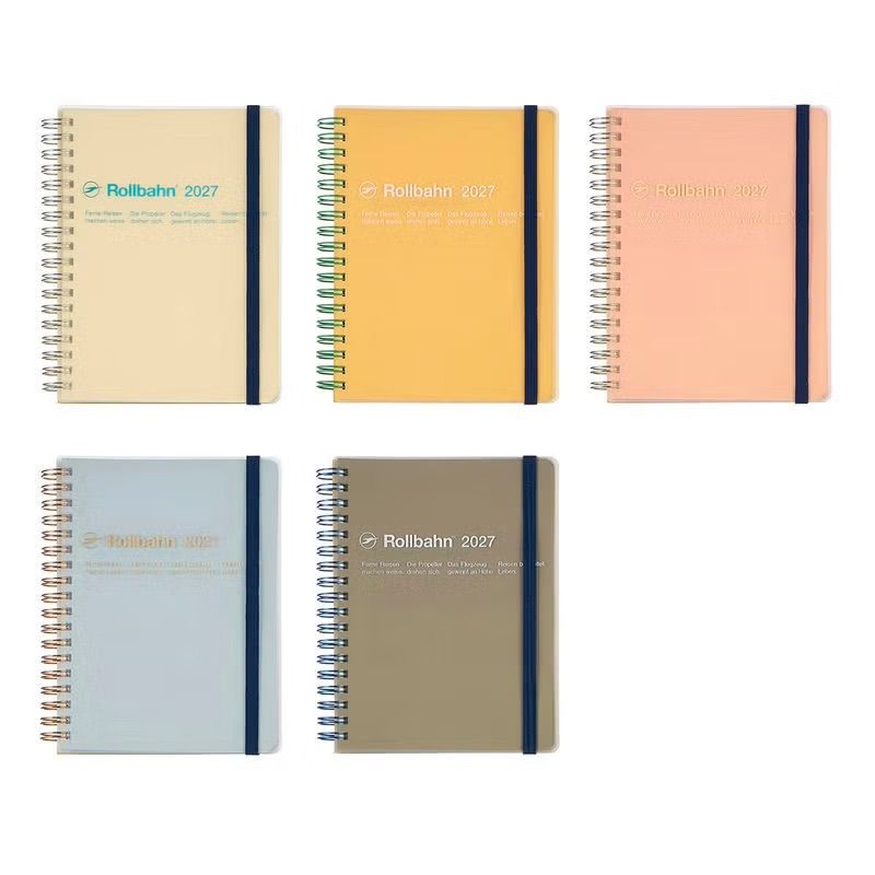 Rollbahn 2027 Diary Spiral Large Clear