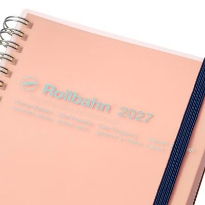 Rollbahn 2027 Diary Spiral Large Clear