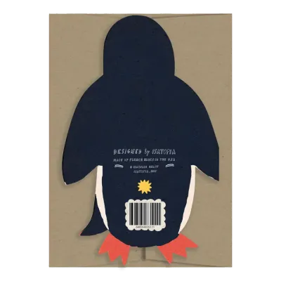Penguin Die Cut Card