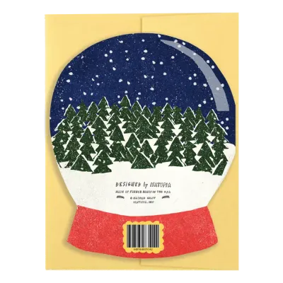 Winter Wishes Snow Globe Die Cut Card