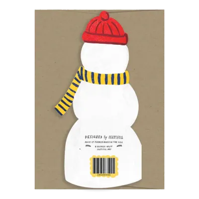 Snowman Die Cut Card