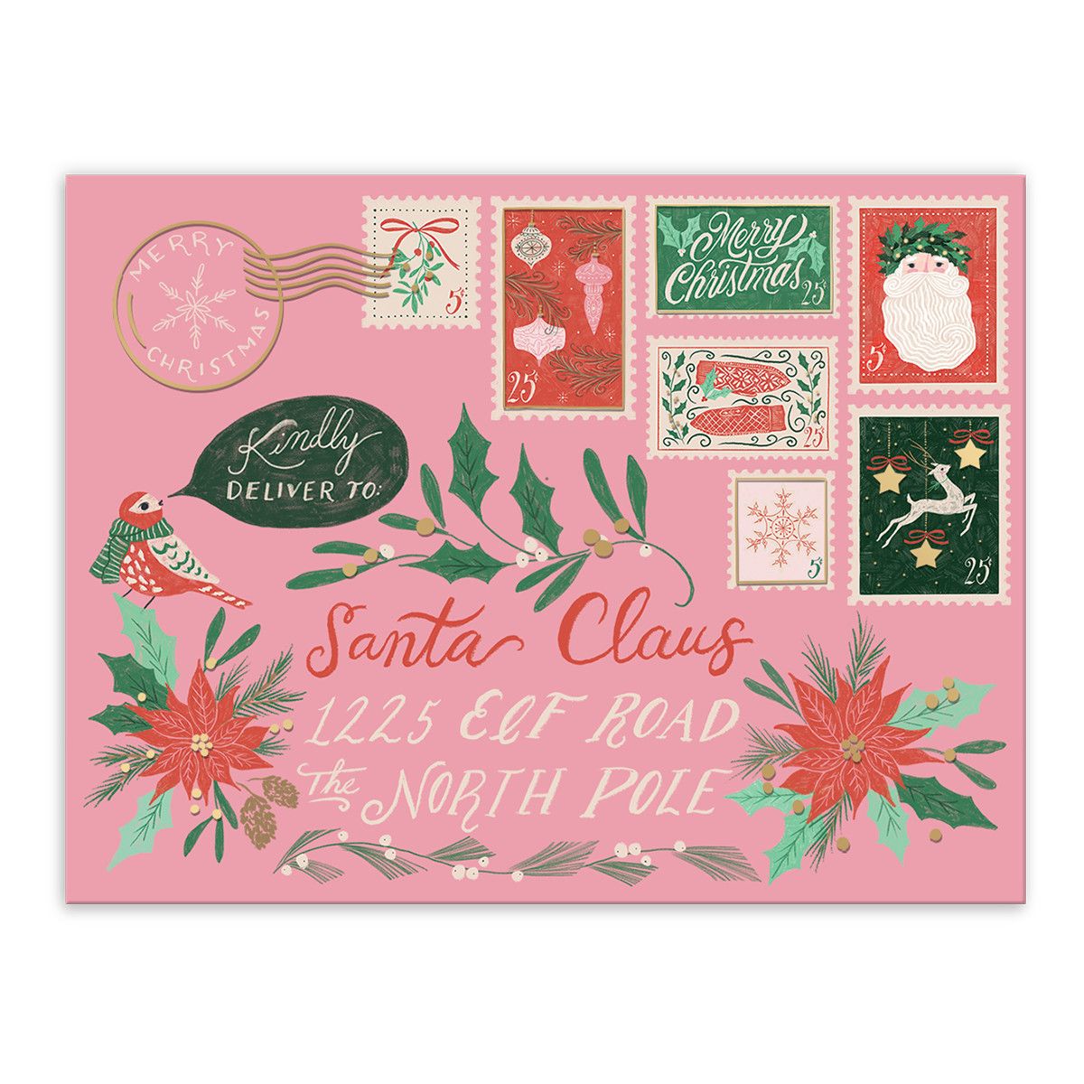 Letters To Santa Pink Pocket Notepad