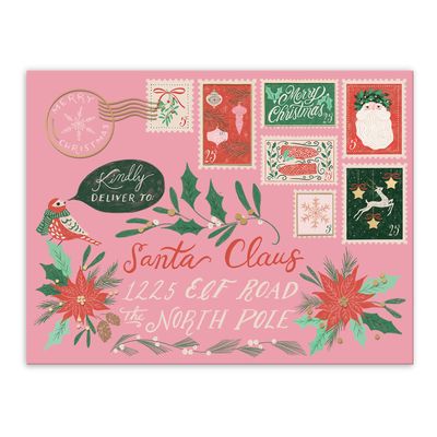 Letters To Santa Pink Pocket Notepad