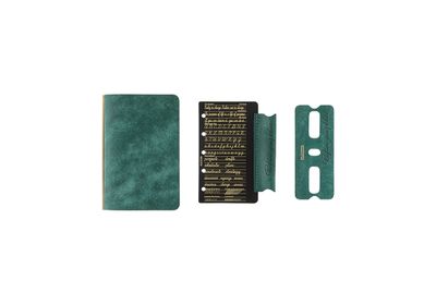 PLOTTER Pueblo Leather Binder Limited BOX Set PLT5001 (Mini 5 Size) Blue