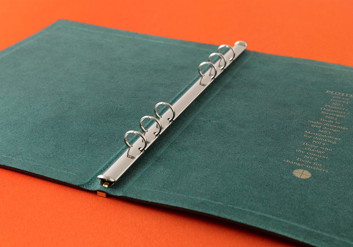 PLOTTER Pueblo Leather Binder Limited BOX Set PLT5001 (A5 Size) Blue