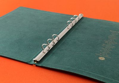 PLOTTER Pueblo Leather Binder Limited BOX Set PLT5001 (A5 Size) Blue