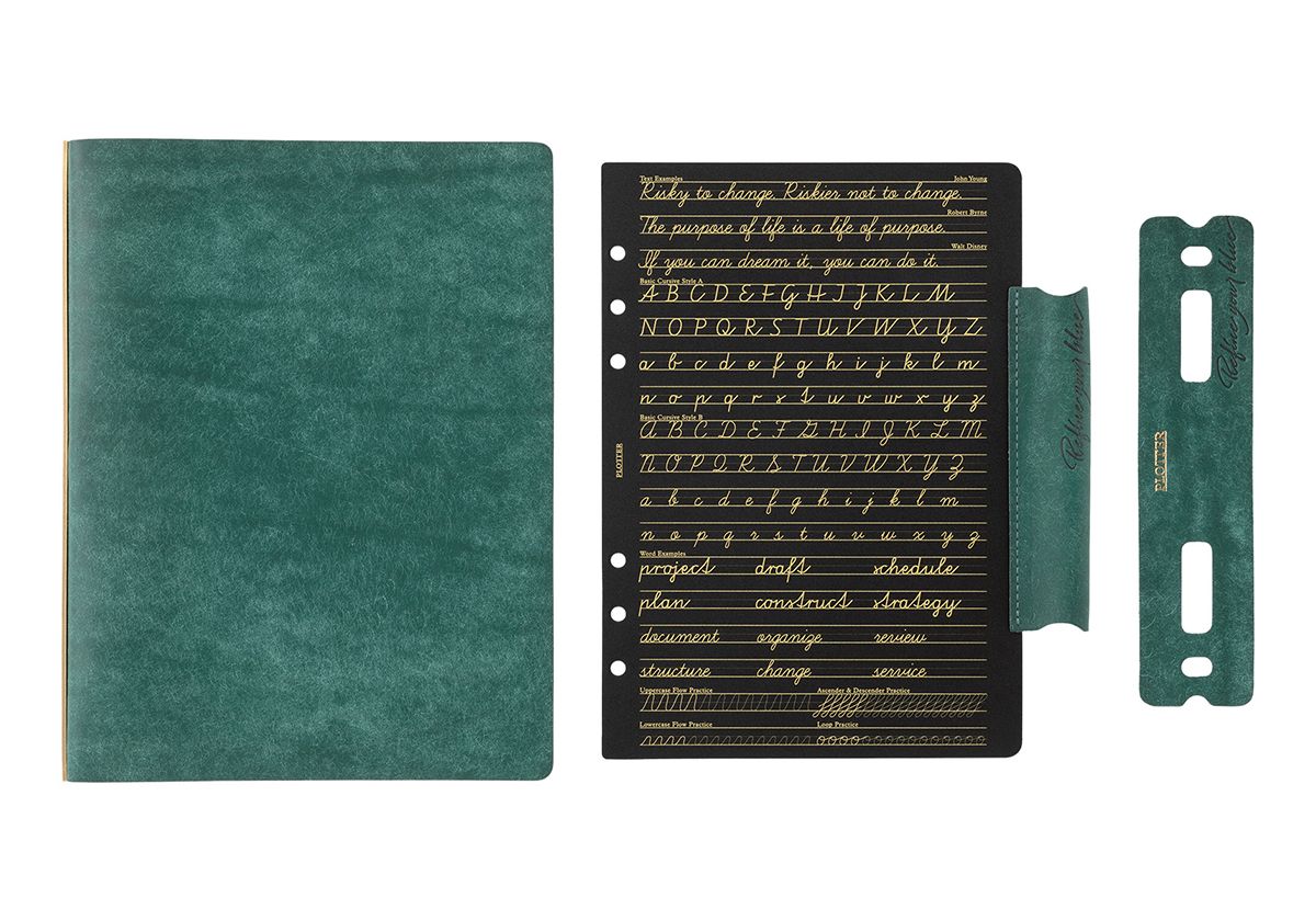 PLOTTER Pueblo Leather Binder Limited BOX Set PLT5001 (A5 Size) Blue