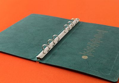 PLOTTER Pueblo Leather Binder Limited BOX Set PLT5001 (Bible Size) Blue