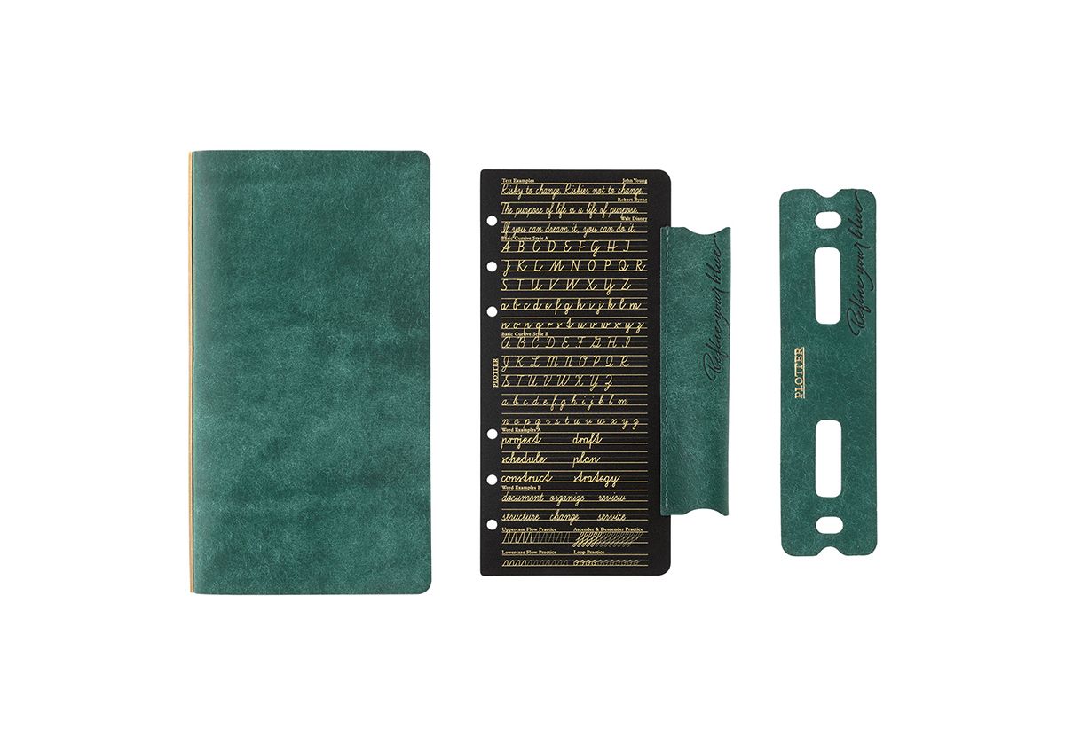 PLOTTER Pueblo Leather Binder Limited BOX Set PLT5001 (Narrow Size) Blue