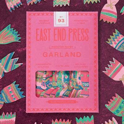 East End Press Christmas Crackers Sewn Garland
