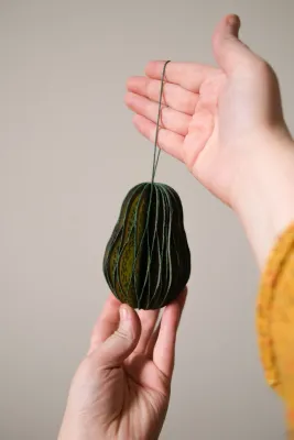 East End Press Avocado Honeycomb Ornament