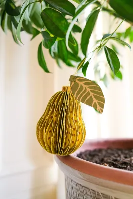 East End Press Pear Honeycomb Ornament