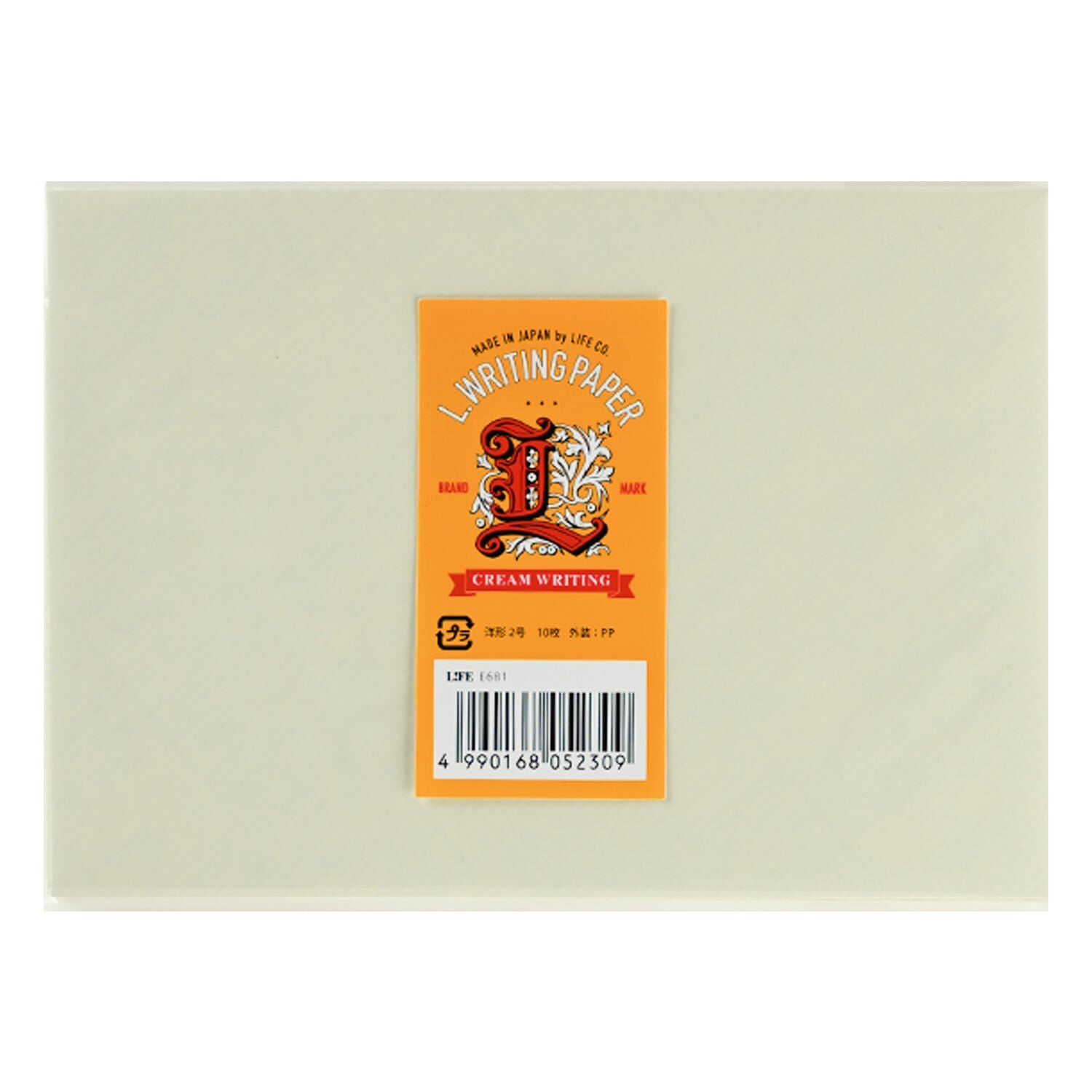Life Cream Envelopes with Yellow Label