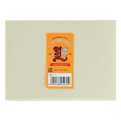 Life Cream Envelopes with Yellow Label